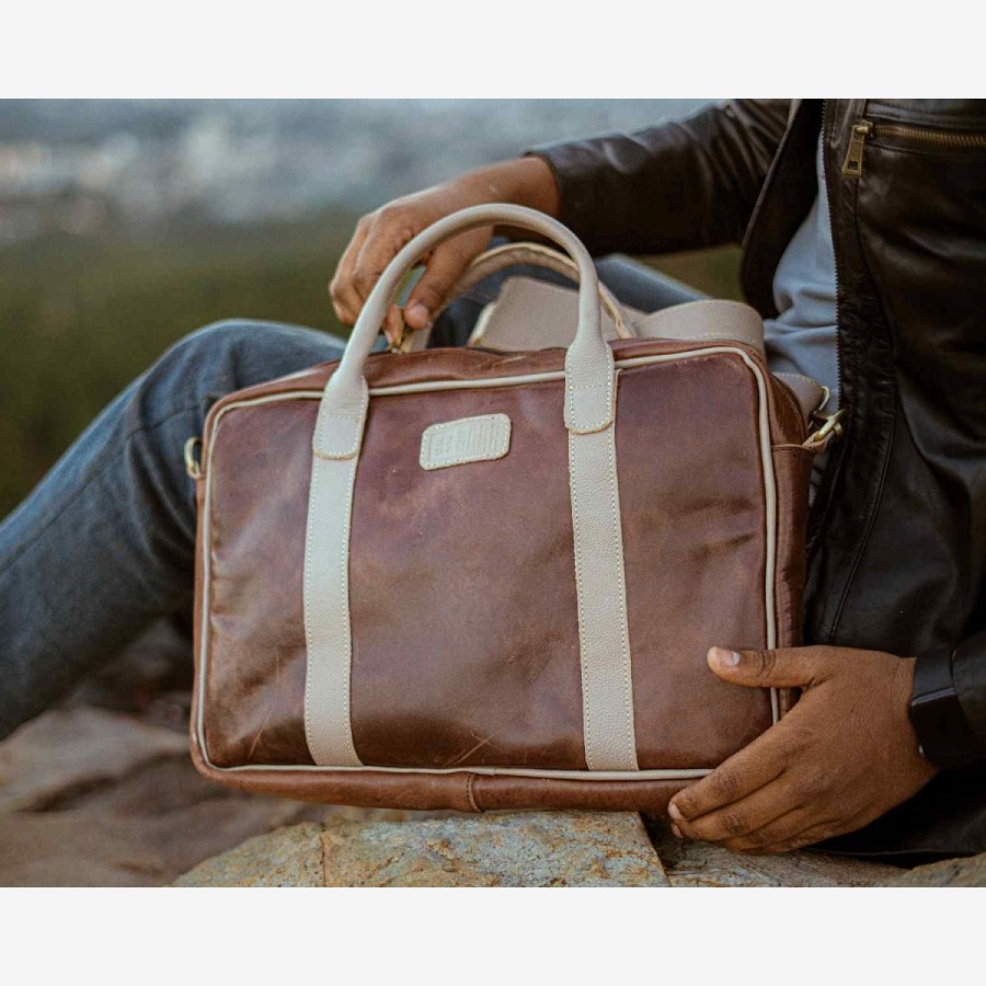 Kudo Vintage Laptop Bag from Afrikart