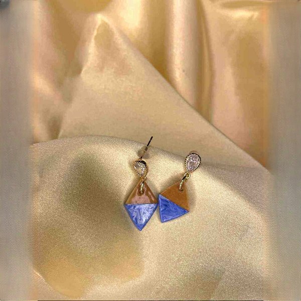 Semay - 18K Gold Plated Stud Earrings 