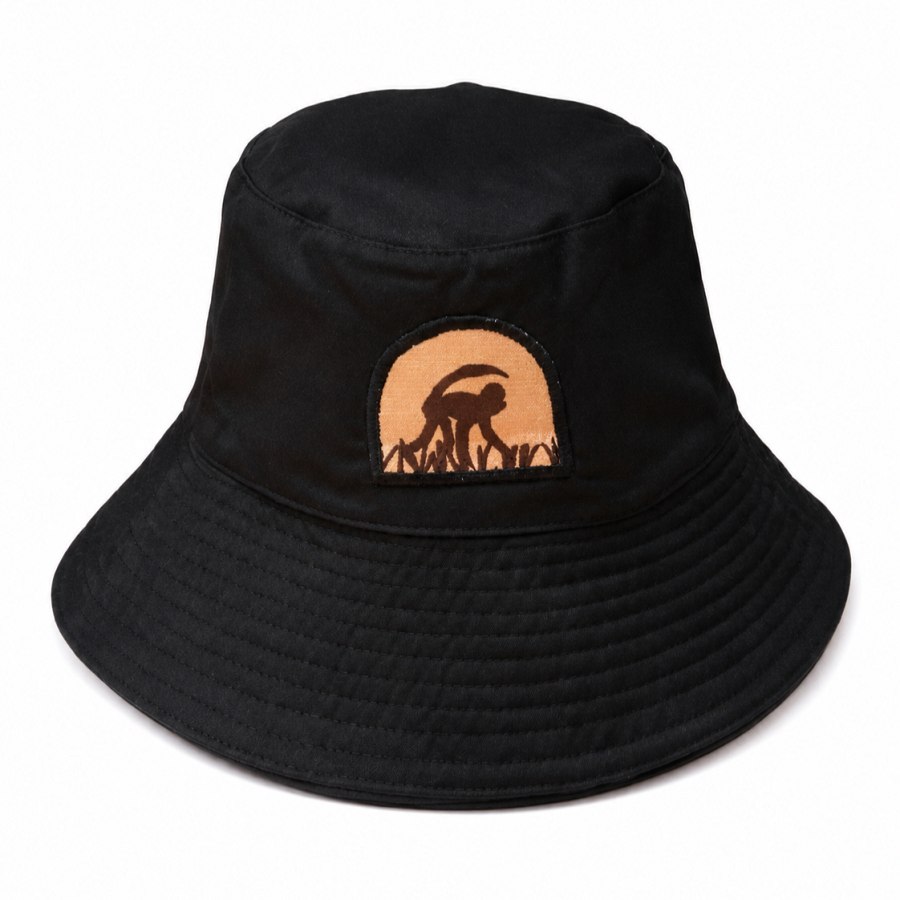 Unisex Signature Safari Bucket Hat - Black from Afrikart