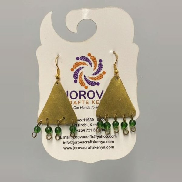 Jorova Tribal Brass Earrings