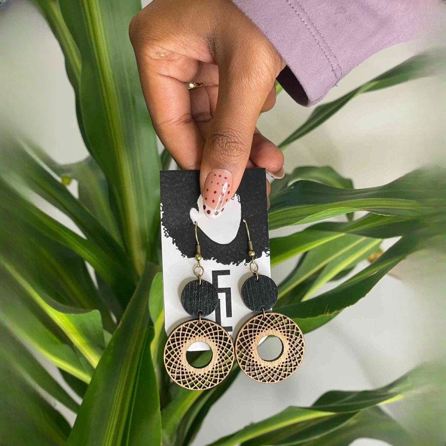 Grace Woven Circle Earring from Afrikart
