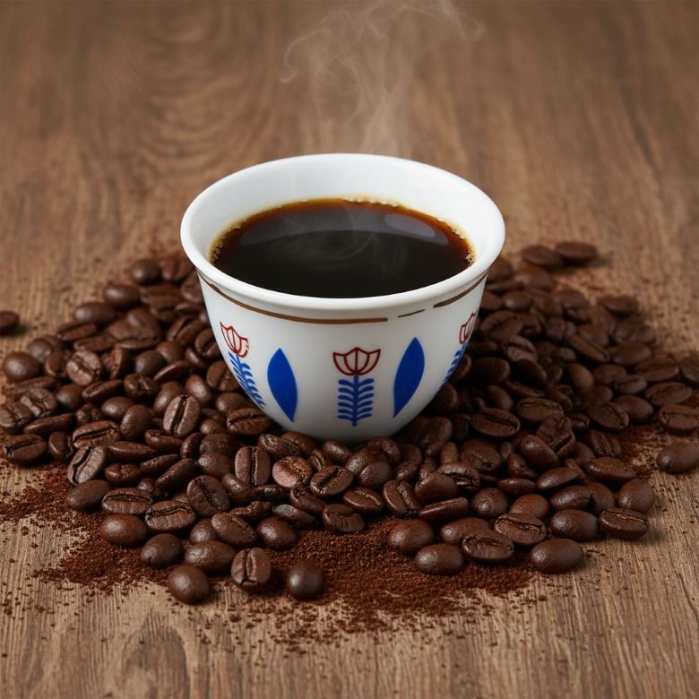  Traditional Ethiopian Coffee Cups (Sini) – Hand-Painted 12-Piece Set from Afrikart