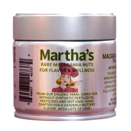 Martha's Premium Toasted Organic Macadamia Nuts - 100g 