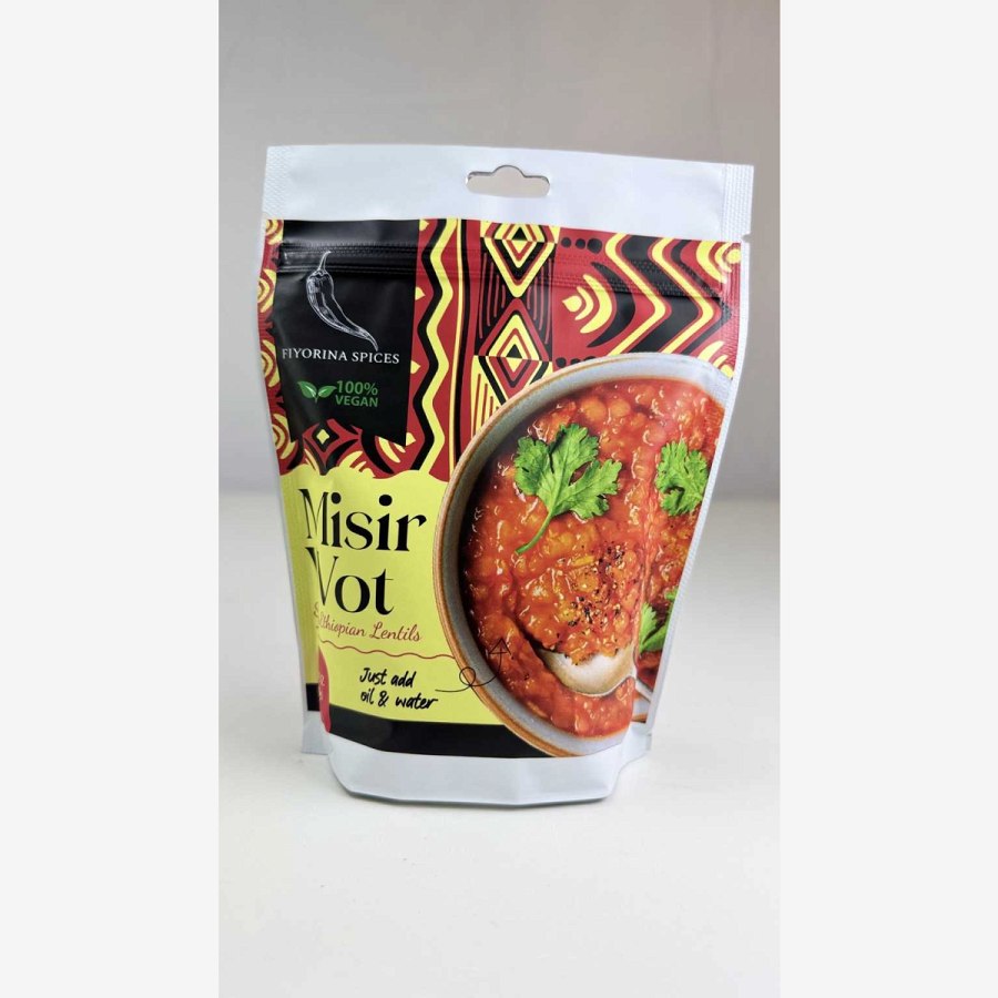 Misir Wot – Authentic Ready-to-Cook Ethiopian Red Lentils (15oz) from Afrikart