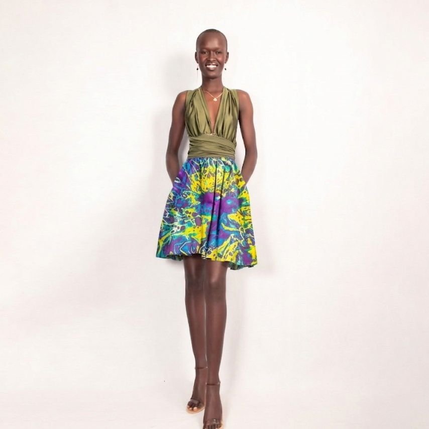 Emerald Azure Infinity Dress from Afrikart