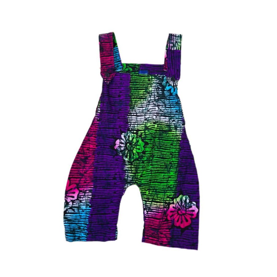 Purple & Blue Kid's Jumpsuit from Afrikart