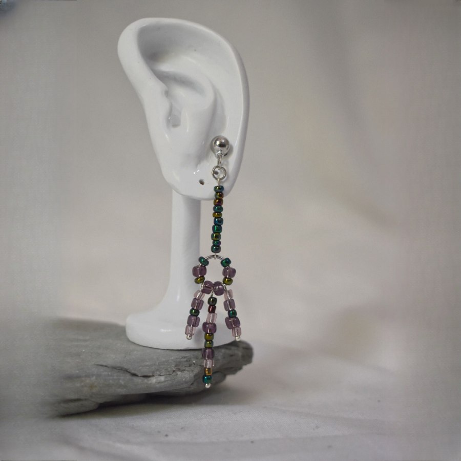 Naya Lily Delicate Floral Stud Earrings – Unique Botanical Artisan Jewelry