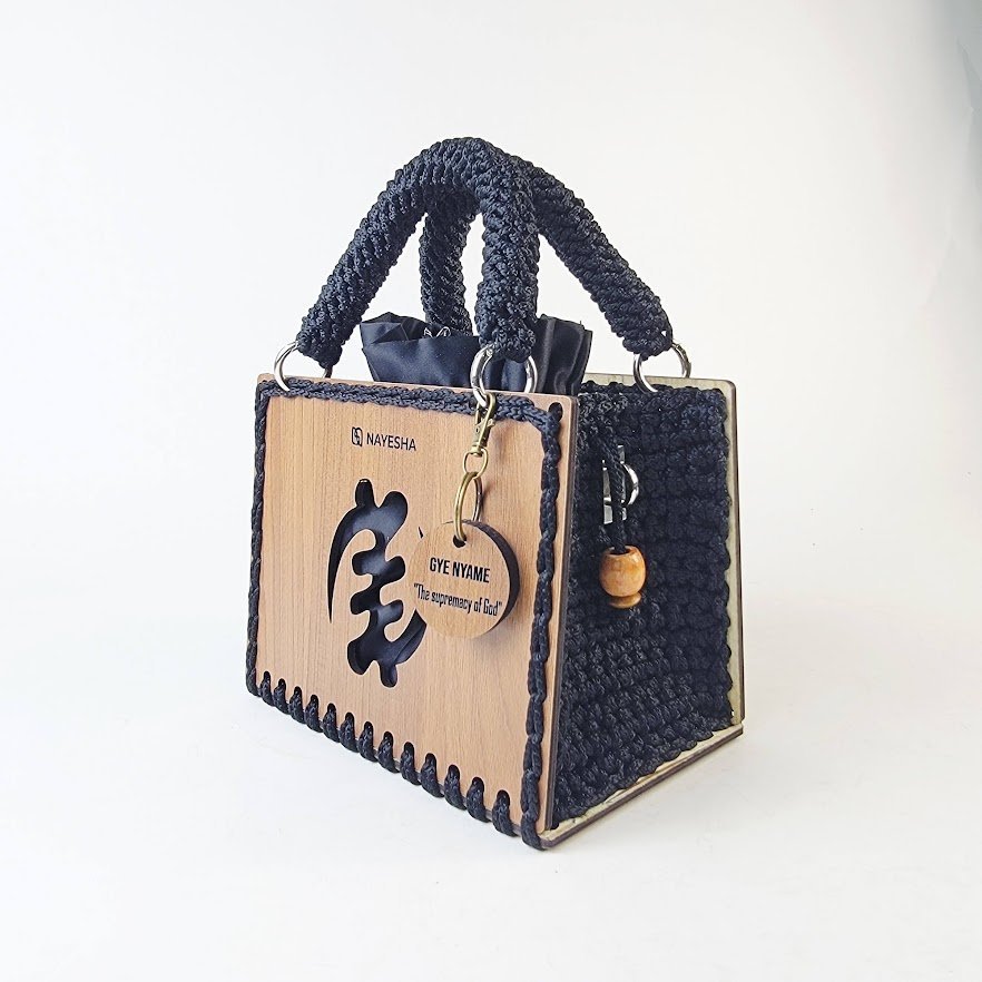 Daafua Small Rectangle Crochet Handbag from Afrikart