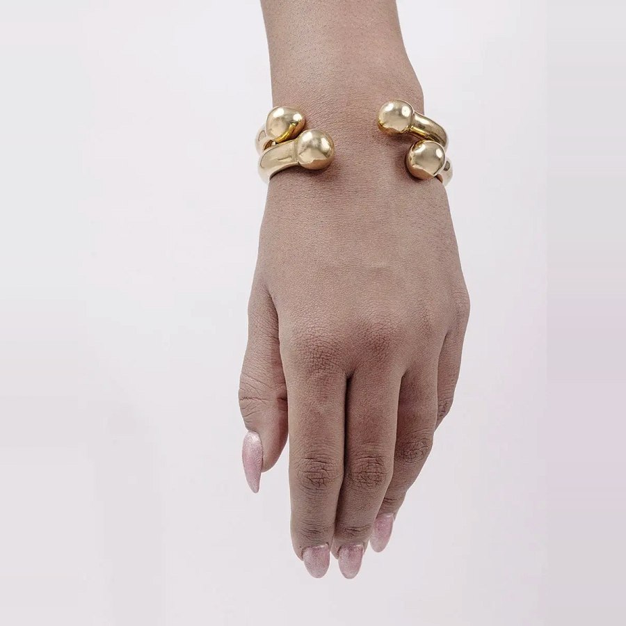Adele Dejak Handcrafted Brass Fumnaya One Size Bracelet from Afrikart