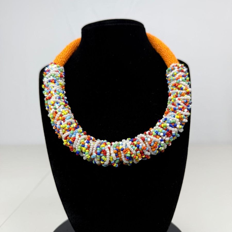 Afro-Chic Round Necklace from Afrikart