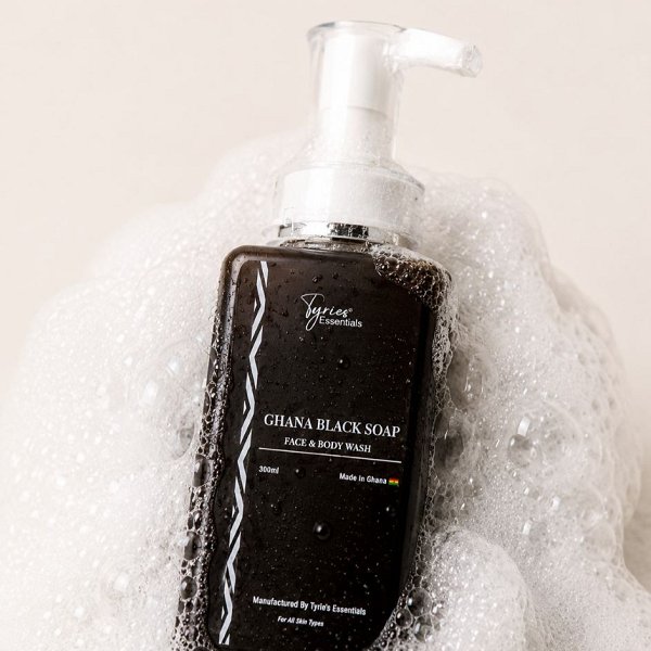 Face & Body Wash – Ghana Black Soap (300ml)