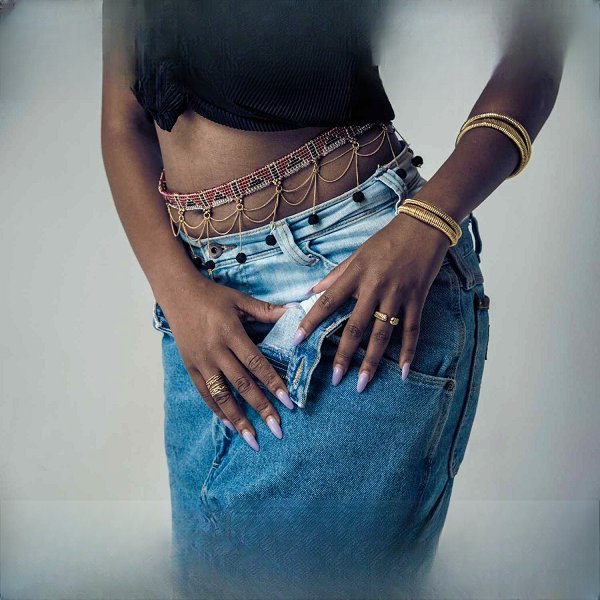 Vorodede Glass Bead & Brass Waist Chain
