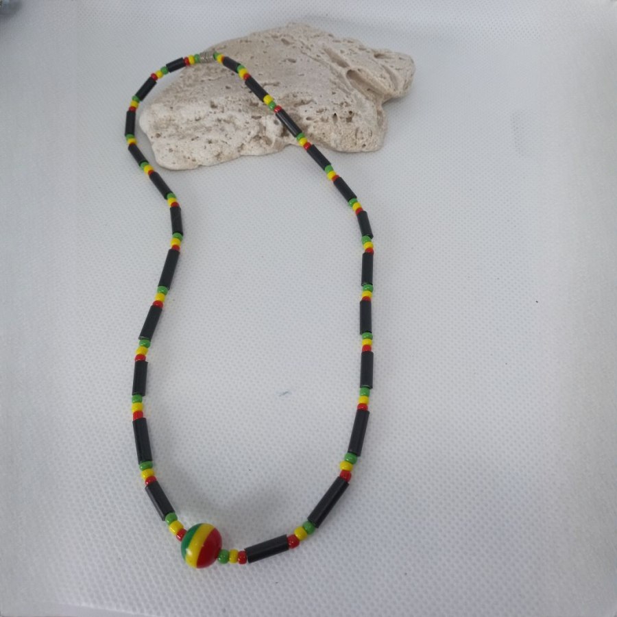 Rasta Lollipop Necklace from Afrikart