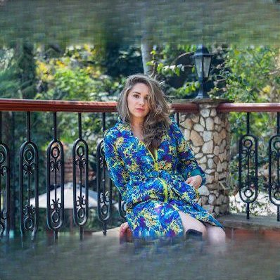 Emerald Azure Trench Coat