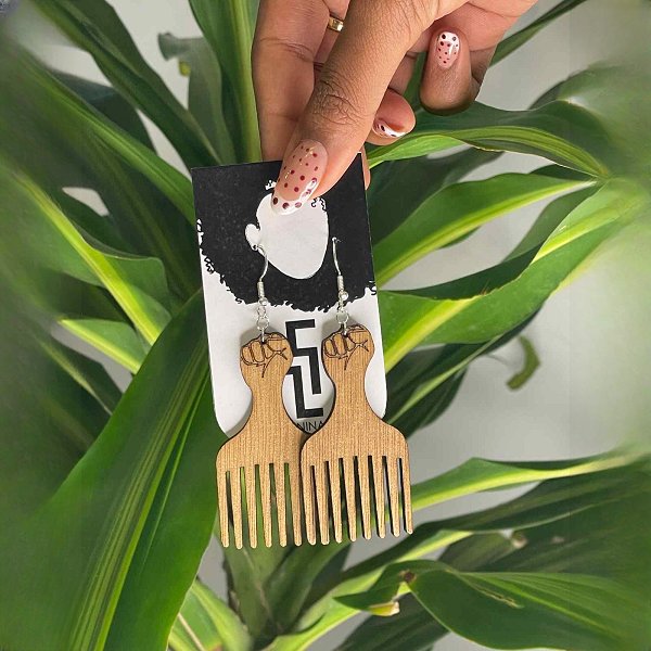 Mia Afro Comb Earring