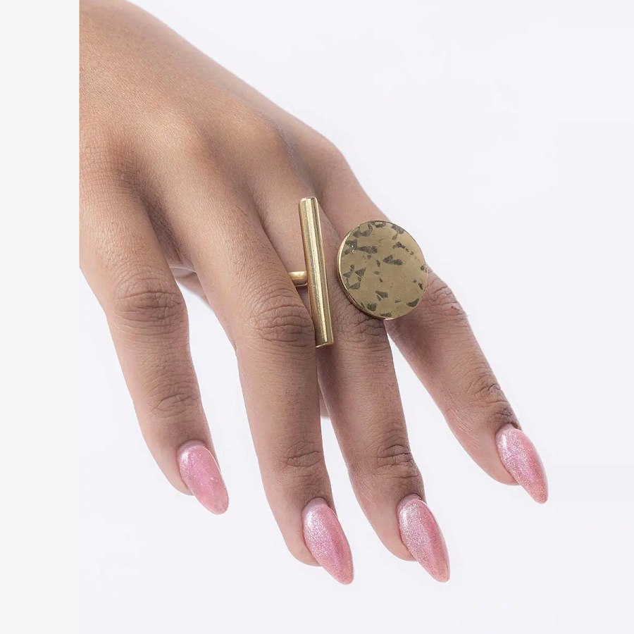 Adele Dejak Handcrafted Brass Dhamani Tina One Size Ring from Afrikart