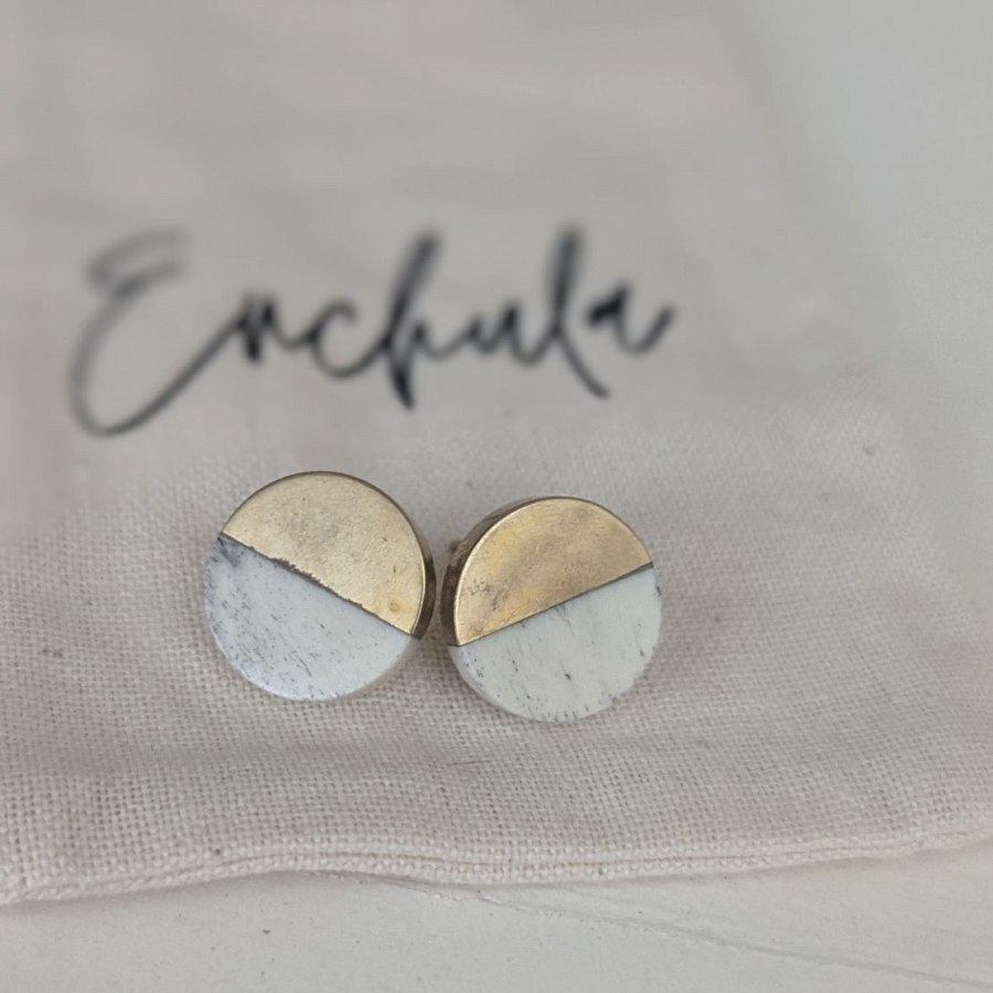 Mwezi Studs Earrings from Afrikart