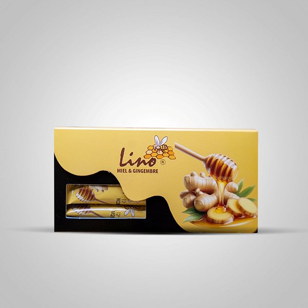 Lino Natural Honey Sticks Enriched with Ginger