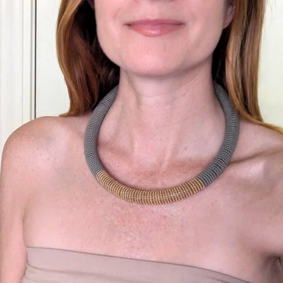Beaded Tube Choker from Afrikart