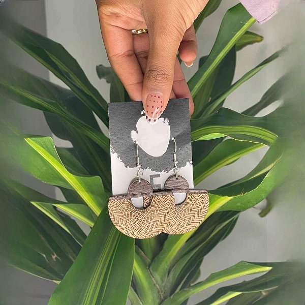 Emily Half Moon Drop Earring