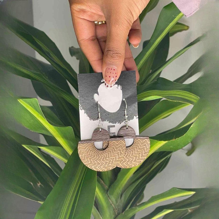 Emily Half Moon Drop Earring from Afrikart