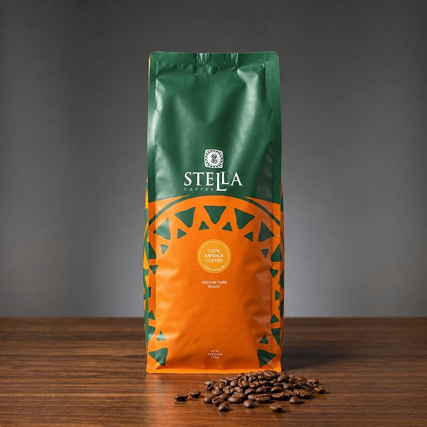 Stella Medium Roast Beans Coffee 1Kg