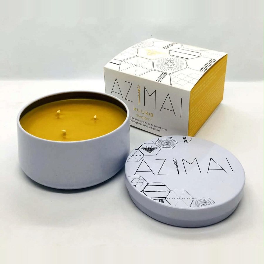Kuuka (Awaken) - Lemongrass & Naartjie Candle 6oz from Afrikart