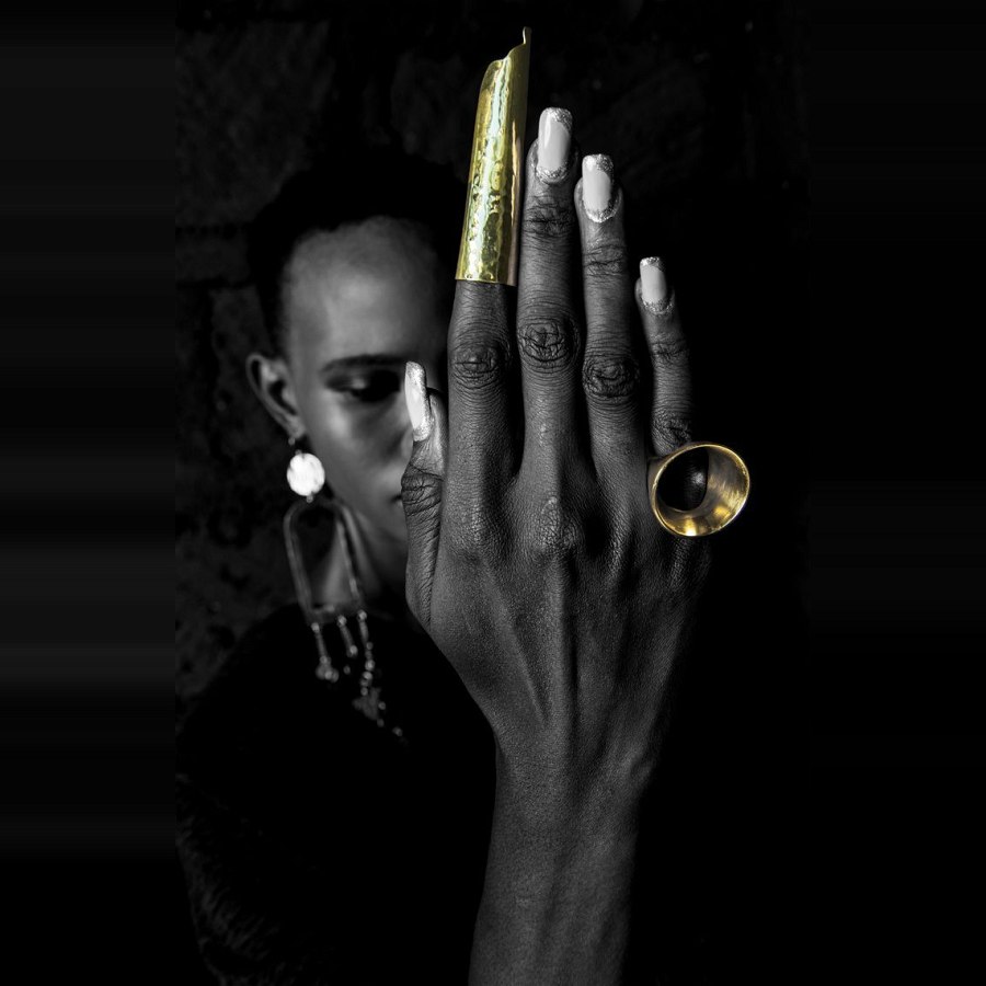 Adele Dejak Handcrafted Brass One Size Yanga Ring from Afrikart