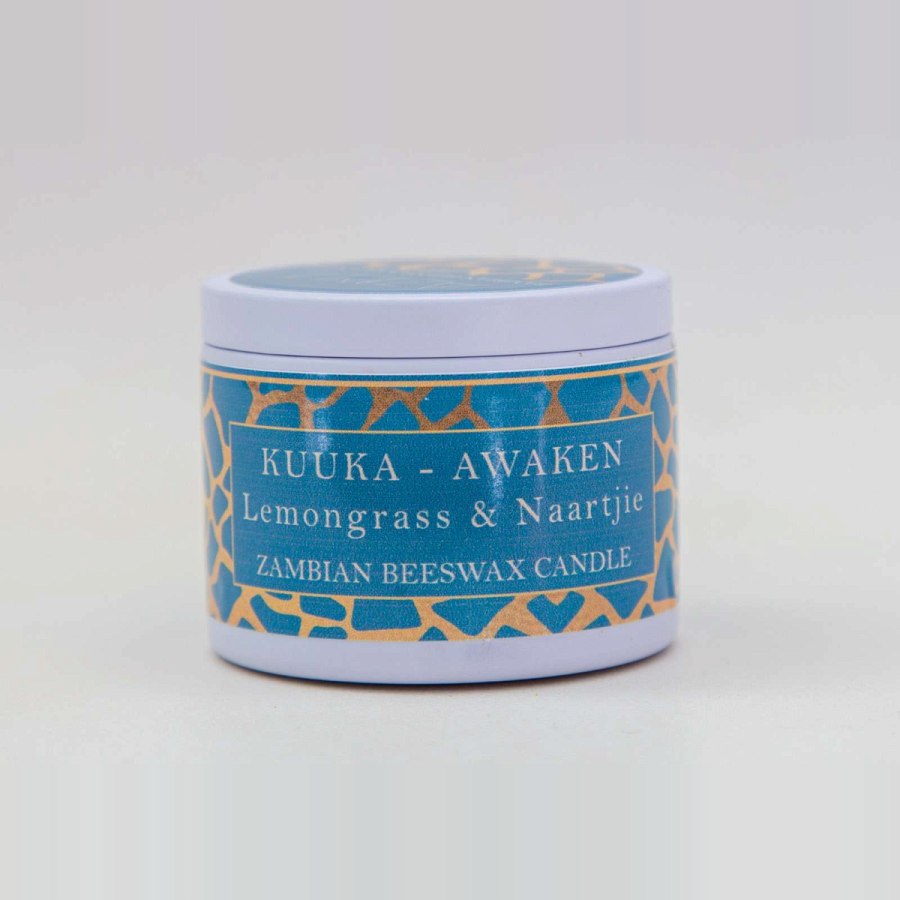 Kuuka (Awaken) - Lemongrass & Naartjie Candle 4oz from Afrikart