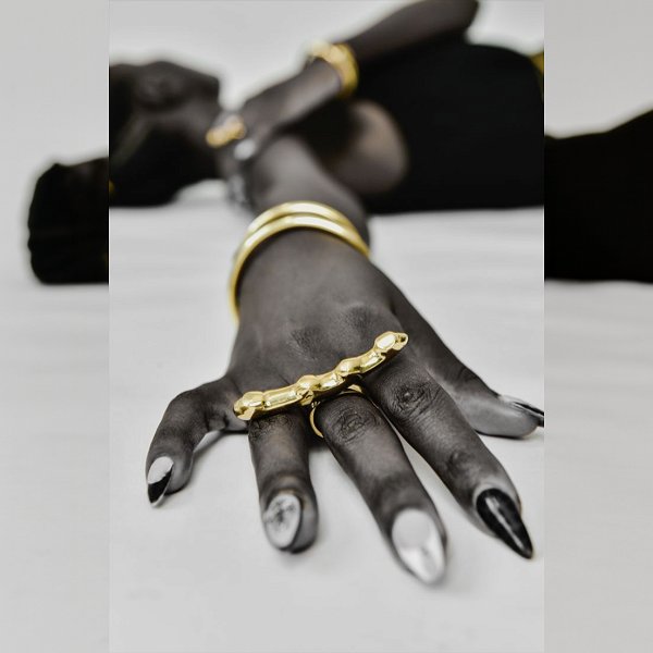 Adele Dejak Handcrafted Brass Annmarie One Size Ring