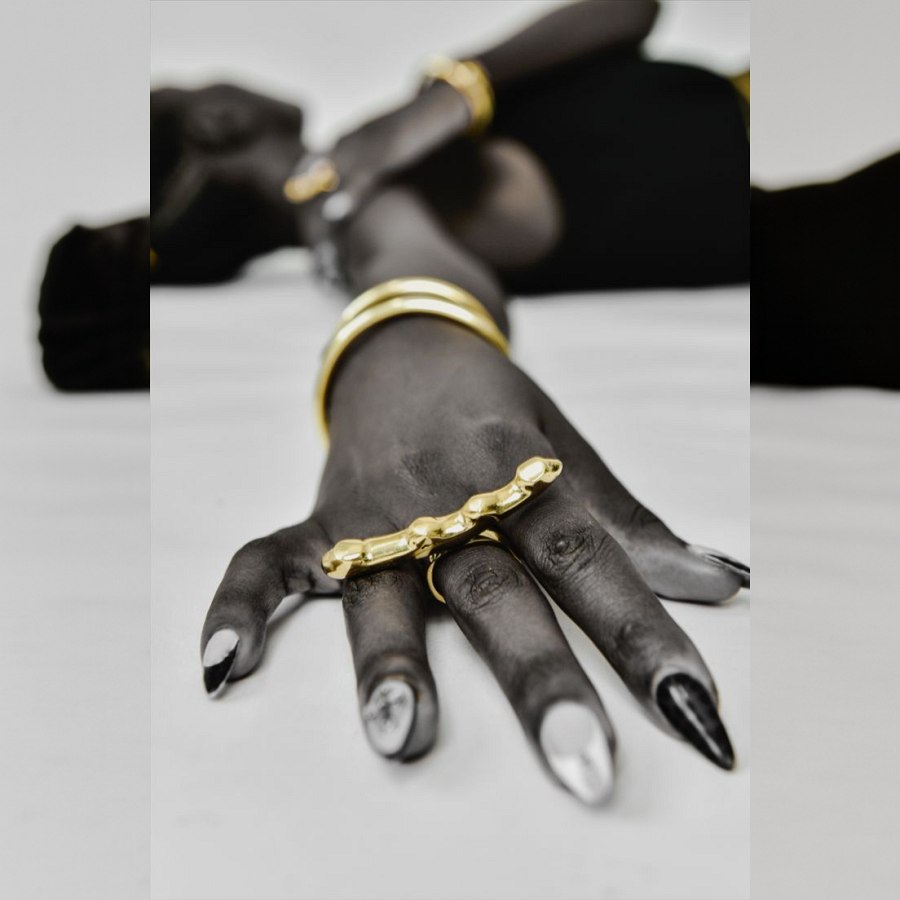 Adele Dejak Handcrafted Brass Annmarie One Size Ring from Afrikart