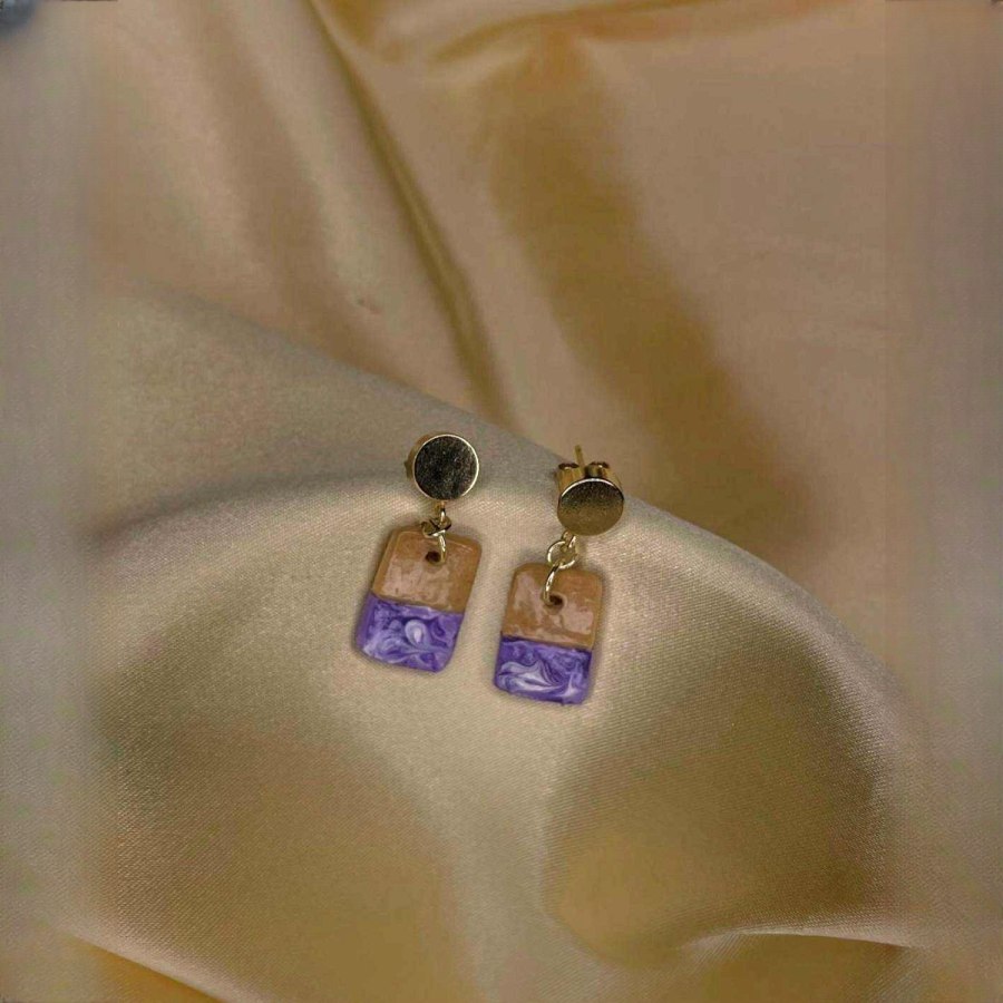 Hamrawi - 18K Gold Plated Stud Earrings  from Afrikart