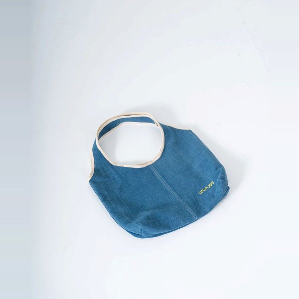 Jean-ius Reversible Tote- Ice Blue