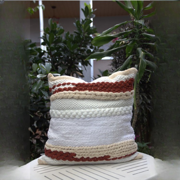 Tana Clay Weave Pillow Cover from Afrikart