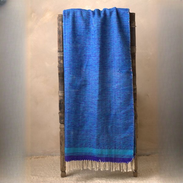 Luxurious Handcrafted Saucy Mukosa Zambezi Textured Wool Throw