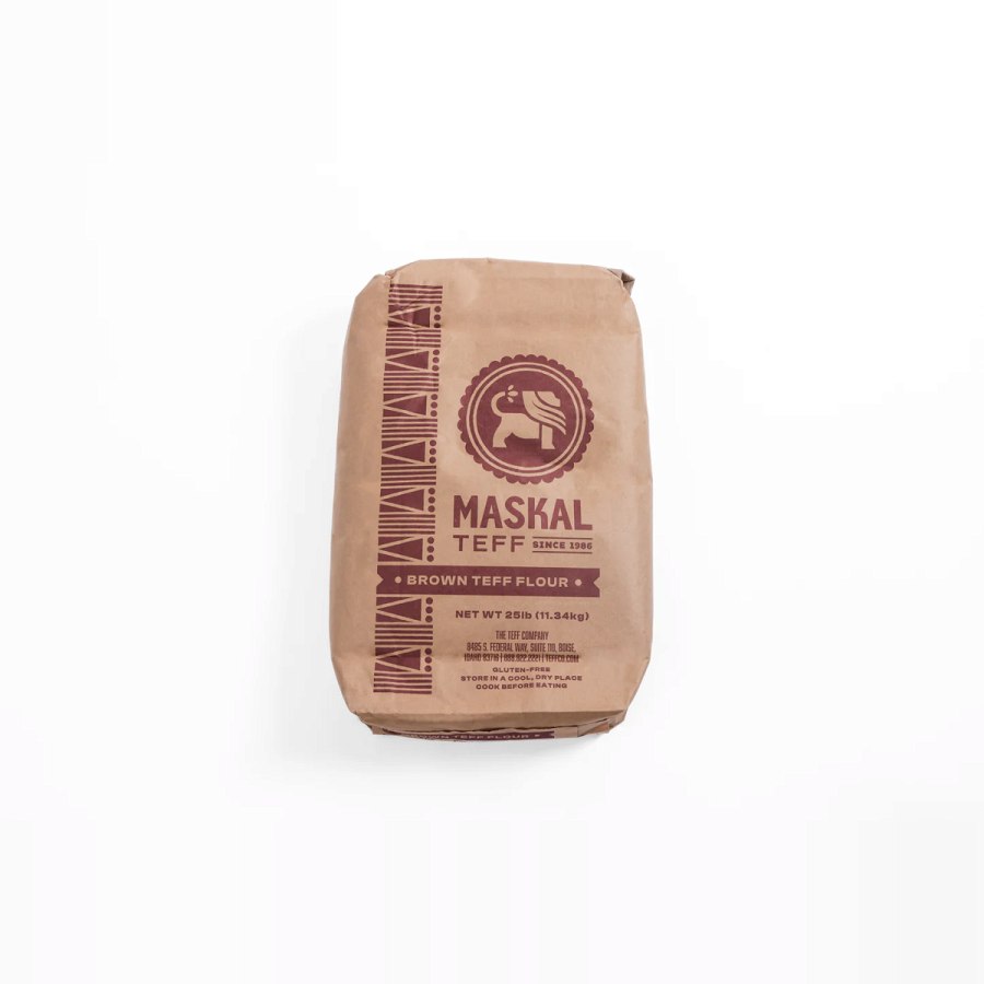Maskal Brown Teff Flour from Afrikart