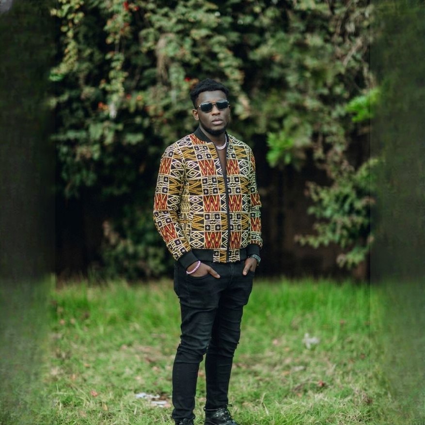 Kente Grid Reversible Bomber from Afrikart