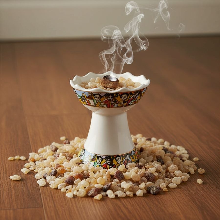 Ceramic Incense Burner - Saba from Afrikart