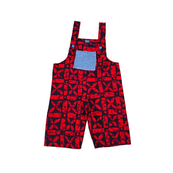 Red & Black Baby Jumpsuit