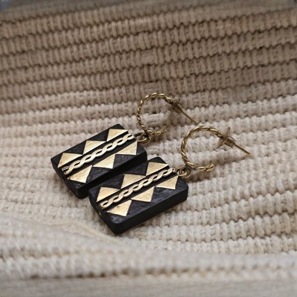 Kigango Mahogany Earrings