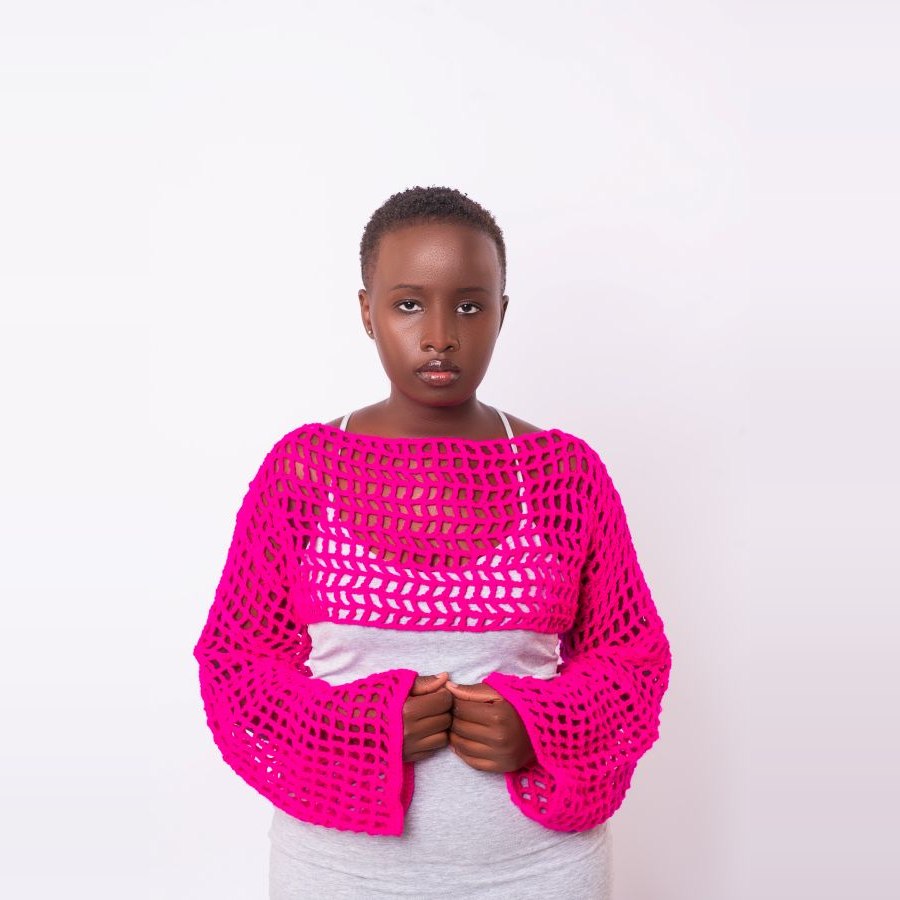 Hot Pink Crochet Shrug  from Afrikart