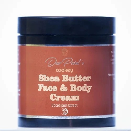 Dew Point's Shea Butter Face And Body Cream Cookey 500ml