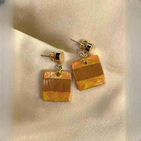 Esat - 18K Gold Plated Stud Earrings 