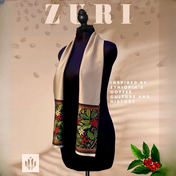 Tilet Silk Scarf - Botanical Brandy