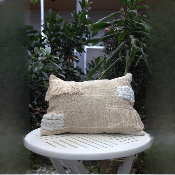 Lomi Patchwork Lumbar Pillow Cover
