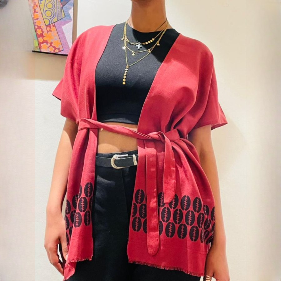 Royal Burgundy Cardigan  from Afrikart