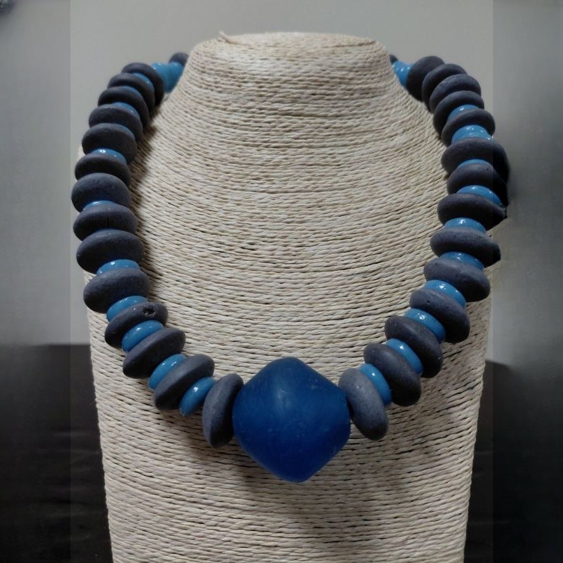 Stone & Light Necklace from Afrikart