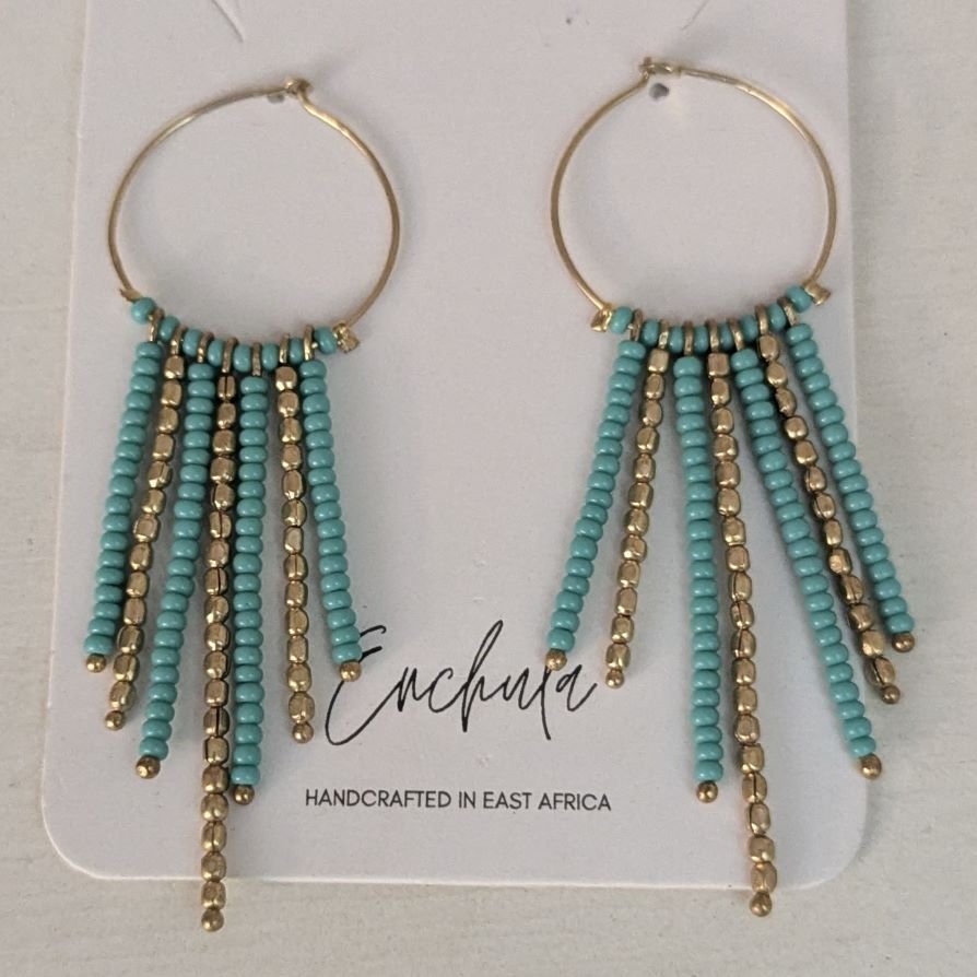 Saba Hoops Earrings from Afrikart